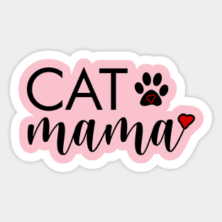 Cat Mama Funny Mother Cats Lover Birthday Gift Sticker